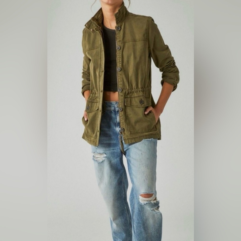 Lucky Brand Olive Utility Jacket for Women